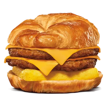 Double Sausage, Egg, & Cheese Croissan’wich
